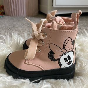 Minnie Mouse Combat Boots